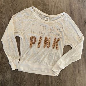🚨SOLD🚨 PINK - Sequin Long Sleeve Top
